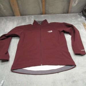 North Face Jacket Women Large Red Apex Bionic Softshell Windproof Rain Wind HIke